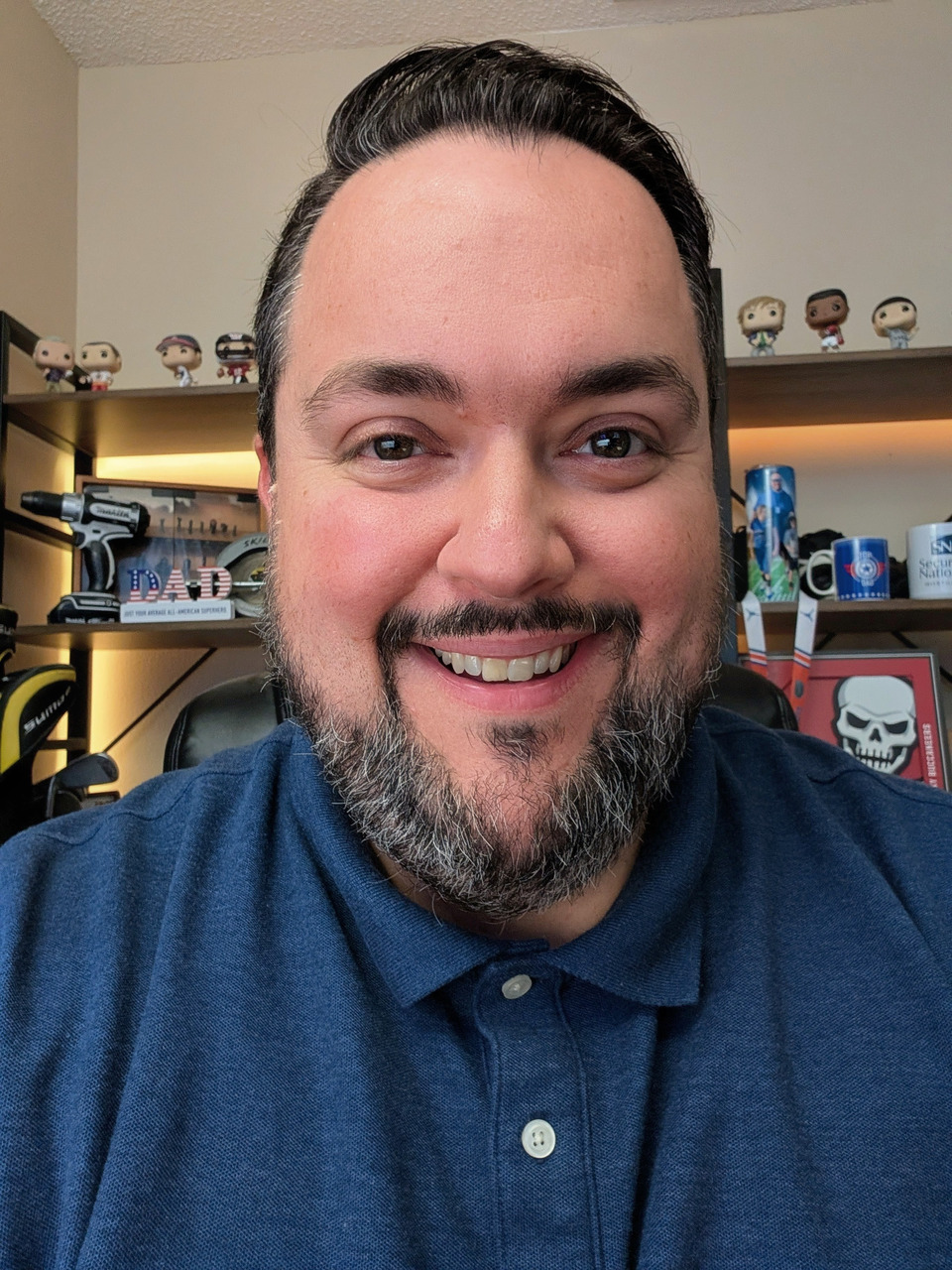 Nick Sakkis in his home office